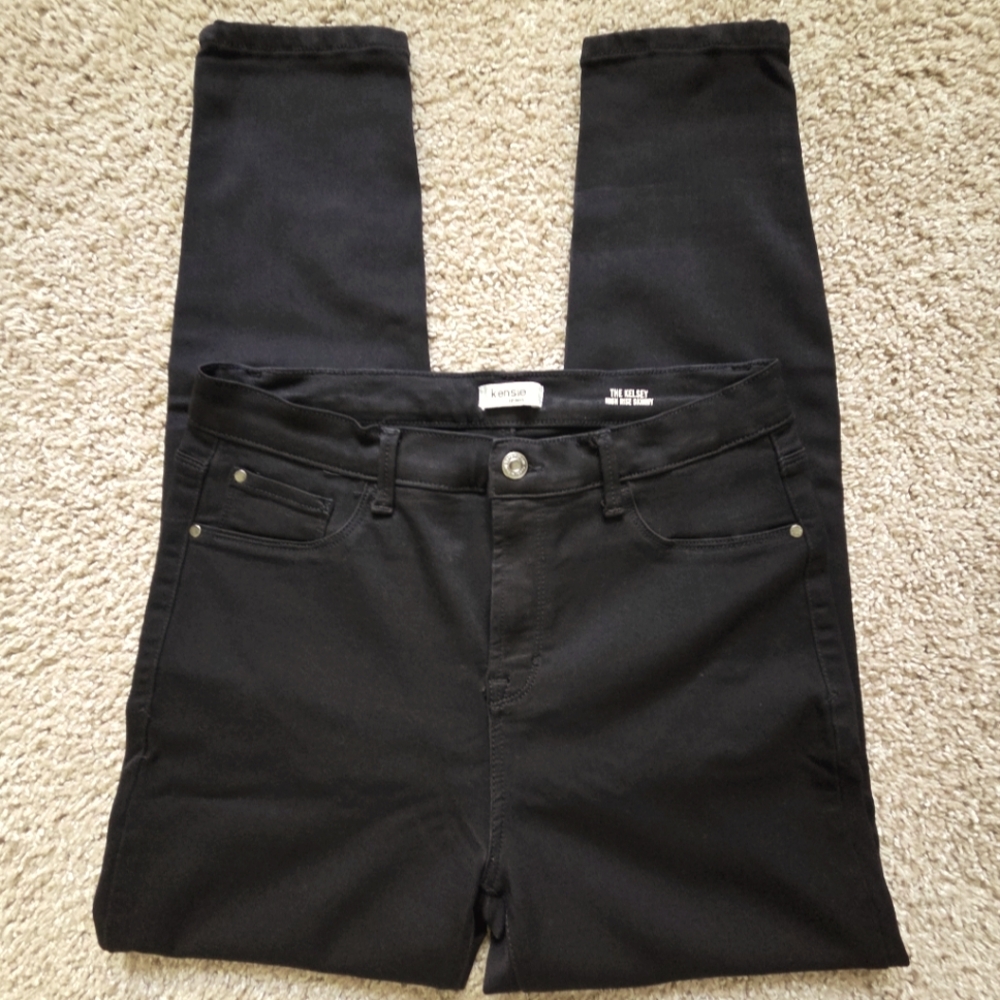 Kensie Black High Rise Skinny Jeans - Picture 2 of 6